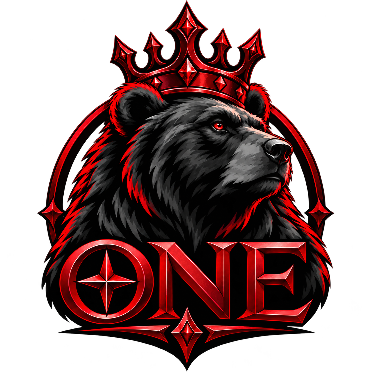 ONE alliance bear emblem with crimson crown